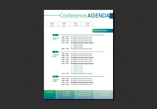 Confernce Agenda Template