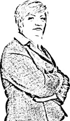 Beautiful middle aged business woman