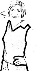 Beauty senior woman model