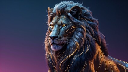 Fototapeta premium A1 Löwe der König