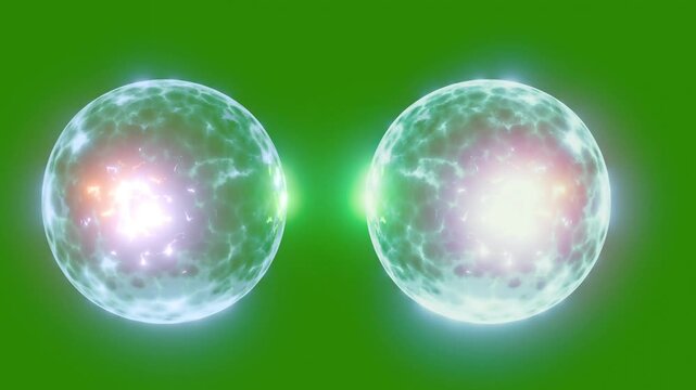 Force field animation on green screen