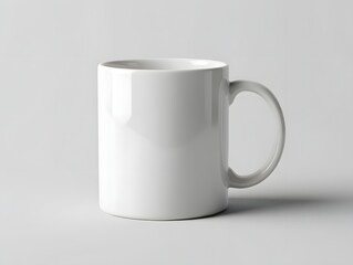 Obraz premium Empty white ceramic coffee cup isolated on a white background