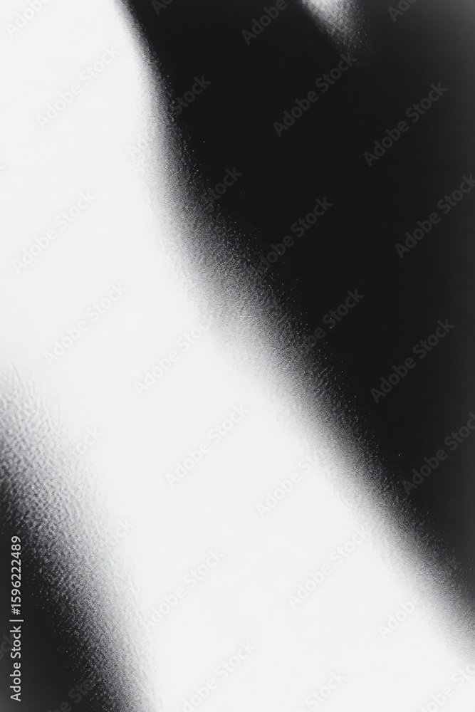 Aufkleber abstract monochrome texture with gradient light and shadow. black and white gritty effect for graphi