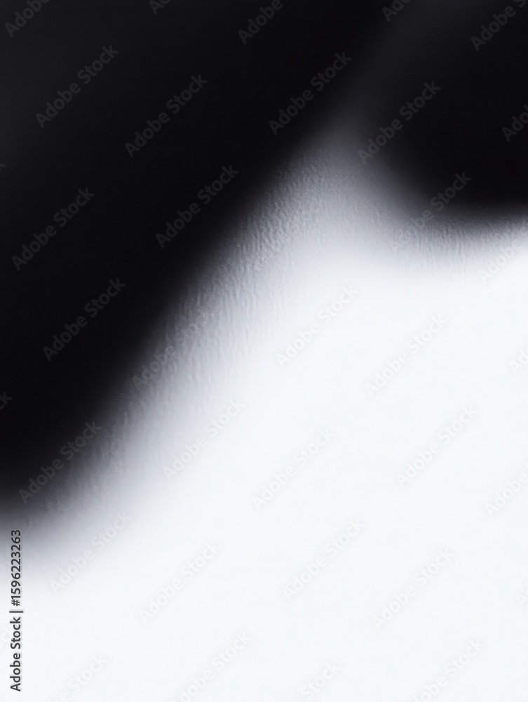 Poster abstract black gradient with rough fuzzy texture on a smooth light surface. modern digital wallpaper
