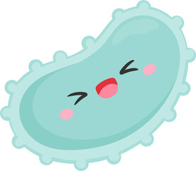 illustration bacteria character