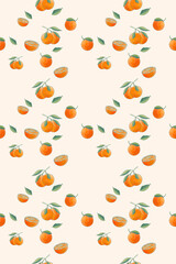 Orange pattern background. Cute seamless pattern design element for sale banner, poster, wallpaper, textile and gift wrapping paper.