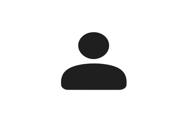 A black and white speech bubble with a vector icon of a microphone symbolizes communication on a social web platform for a group of users