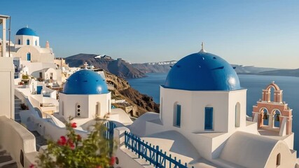 church in santorini island greece