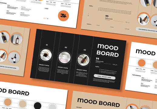 Brand Moodboard Template Layout