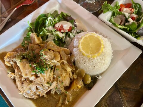Poulet yassa s&eacute;n&eacute;galais 