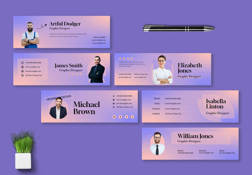Email Signature Template Layout