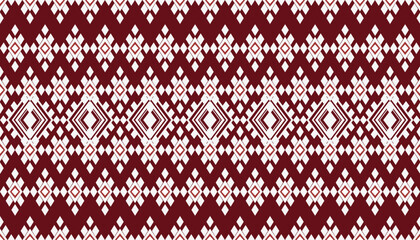 seamless grometric pattern with red and white stripes