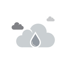 cloud computing concept vector logo