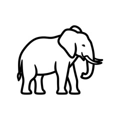 Fototapeta premium Elephant icon in vector style 