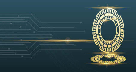 Ai artificial intelligence web background design. Abstract background banner design for your website.
