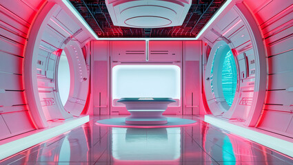 A1 Zukünftige Raum mit einem Moderne-Tisch