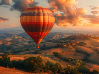 Fototapeta premium hot air balloon over cappadocia turkey