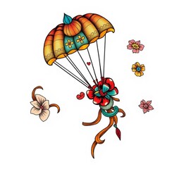 parachute in the sky 