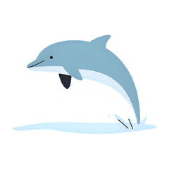 Obraz premium dolphin isolated on white