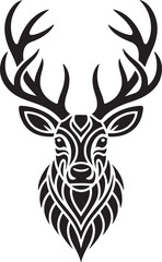 Fototapeta premium Majestic Deer Head Vector Bundle