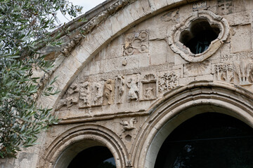 Fresco details from Hagia Sophia Church, Trabzon, Turkey