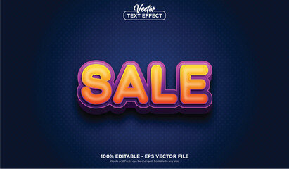 SALE text effect, minimalistic style EPS Vector editable text effect.