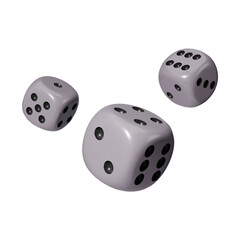 Realistic 3d Dice stock image