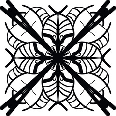 Abstract Symmetrical Mandala Vector Set – Hand-drawn Decorative Designs