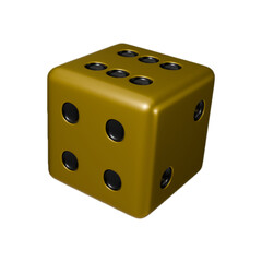 Realistic 3d Dice stock image