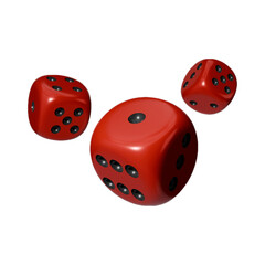 Realistic 3d Dice stock image