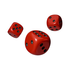 Realistic 3d Dice stock image