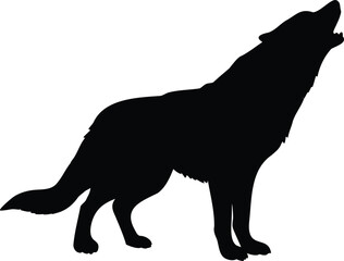 silhouette of a wolf