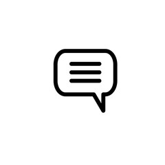 Icon Interface Website Bubble Chat Vector Outline style 