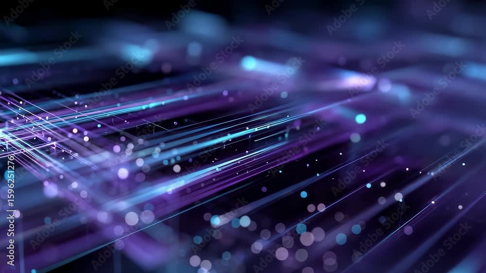 Aufkleber dynamic digital information flow tech abstract background