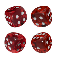 Realistic 3d Dice stock image