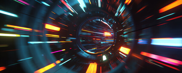 swirling time vortex, AI generated