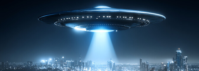 flying saucer, AI generated