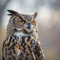Fototapeta premium eagle owl portrait