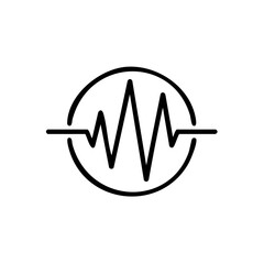 ECG Waveform Medical Icon