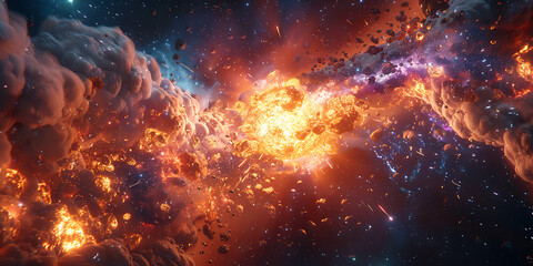 Space is a vast, infinite, and boundless realm filled with mystery and wonder. It stretches across unimaginable distances, hosting countless celestial bodies and cosmic phenomena. The galaxy itself is