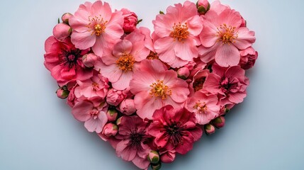 Heart-shaped floral arrangement