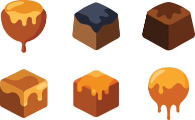 Sticky Toffee Pudding Vector Illustration
