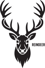 Naklejka premium Majestic Deer Head Vector Bundle