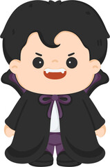 Dracula halloween illustration