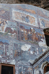 Sumela Monastery is a Greek Orthodox monastery and church complex. The structure and detailed frescoes were built in 386 AD.