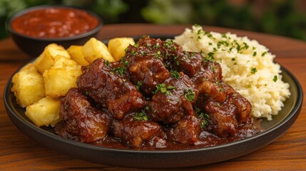 Hearty Beef Stew with Sides