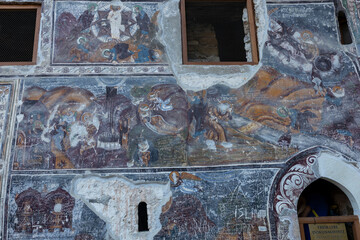 Sumela Monastery is a Greek Orthodox monastery and church complex. The structure and detailed frescoes were built in 386 AD.