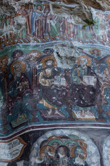 Sumela Monastery is a Greek Orthodox monastery and church complex. The structure and detailed frescoes were built in 386 AD.