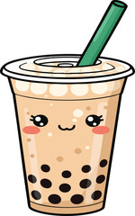 Kawaii drink vectors work well in branding for tea shops, cafés, and youth-oriented brands
