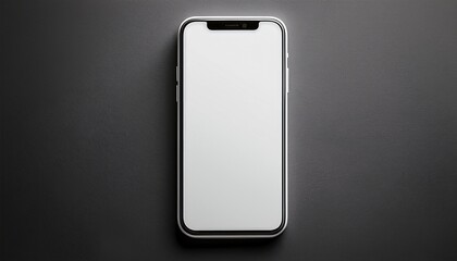 high quality visual of white blank smartphone mockup